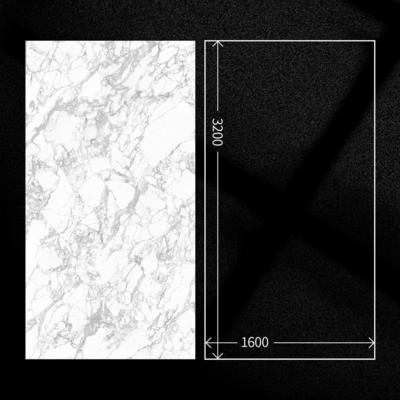 1200x2400mm Large Size Porcelana Polido Vidrado Marmore Floor Tile para sala de estar