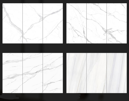 1200x2400mm Large Size Porcelana Polido Vidrado Marmore Floor Tile para sala de estar