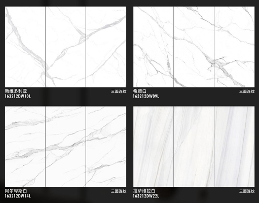 1200x2400mm Large Size Porcelana Polido Vidrado Marmore Floor Tile para sala de estar