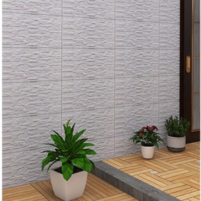 3d Parede exterior Casa revestimento de parede exterior Pedra Design azulejos Bordes de tijolos Tipo de azulejo